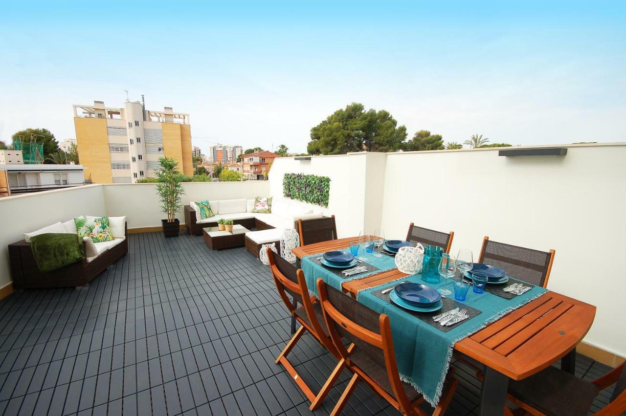 Gran Terraza Muchavista San Juan Alicante El Campello Luaran gambar
